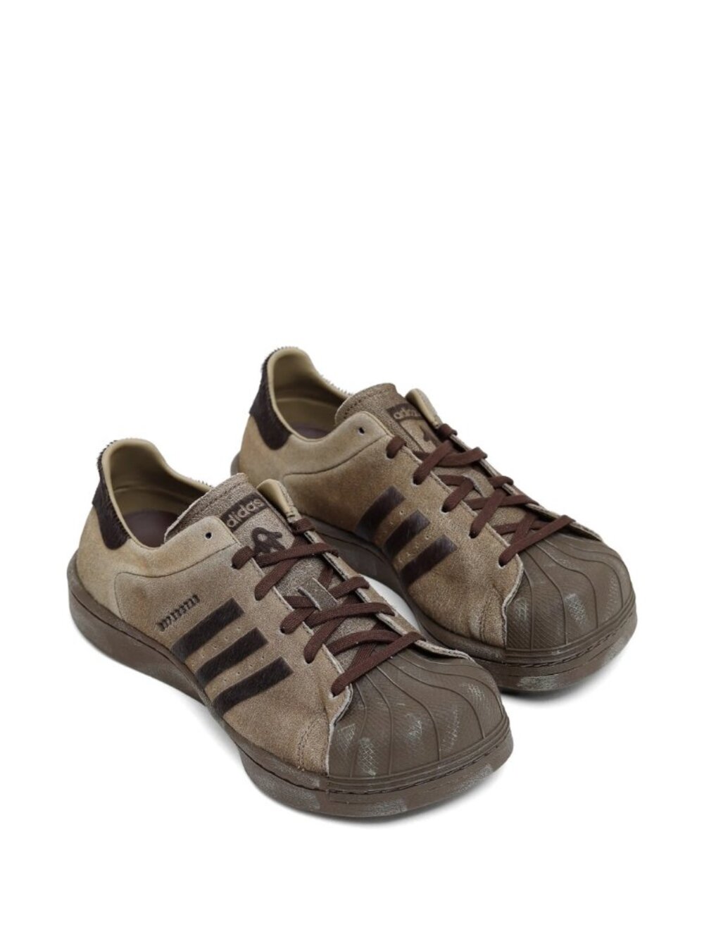 Adidas x AVAVAV SST Shaved Sneakers Brown M8/W9.5